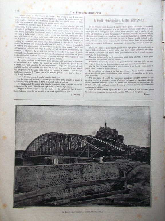 La Tribuna Illustrata 16 Marzo 1890 Podesti Antonelli Torre Anguillara …