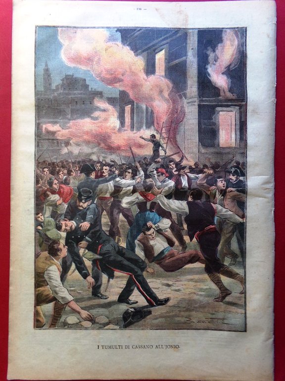 La Tribuna Illustrata 16 Marzo 1902 Tumulti Cassano Biancheri Pergamo … | Immagine Gallery 5