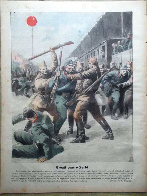 La Tribuna Illustrata 16 Marzo 1919 Roma Soldati Vittoria Croati …