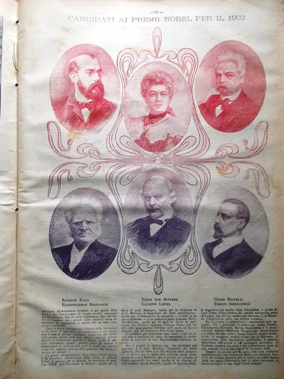 La Tribuna Illustrata 16 Novembre 1902 Innsbruck Premi Nobel Granatieri …