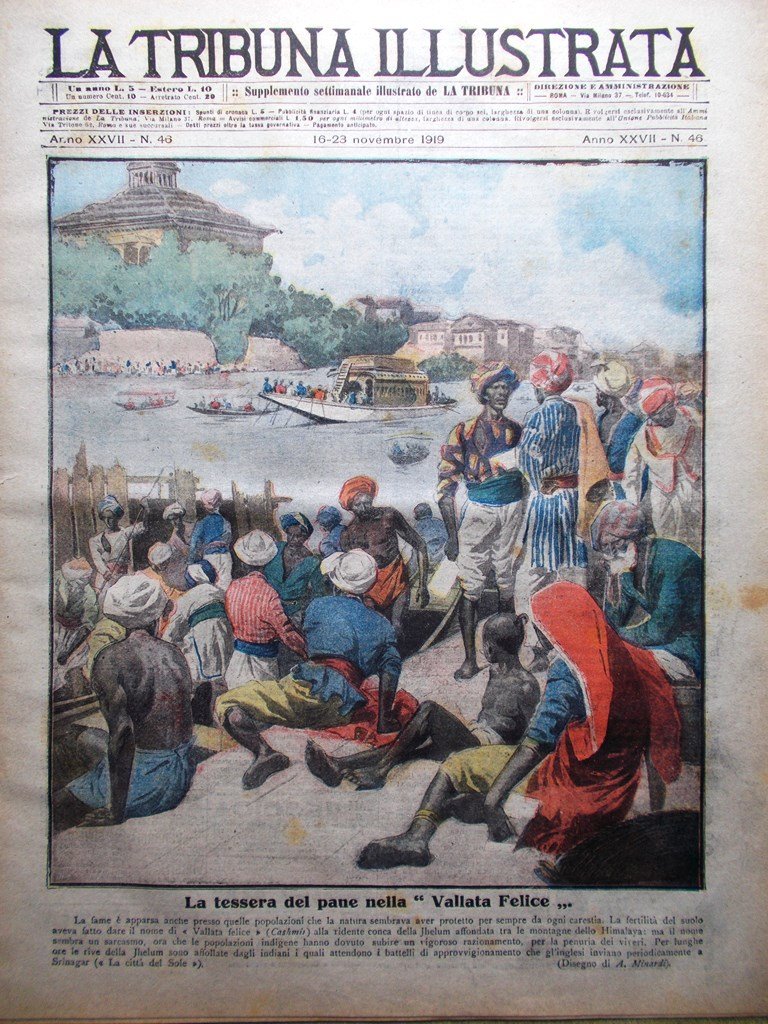 La Tribuna Illustrata 16 Novembre 1919 Alpino Trento Sconfitta Germania …