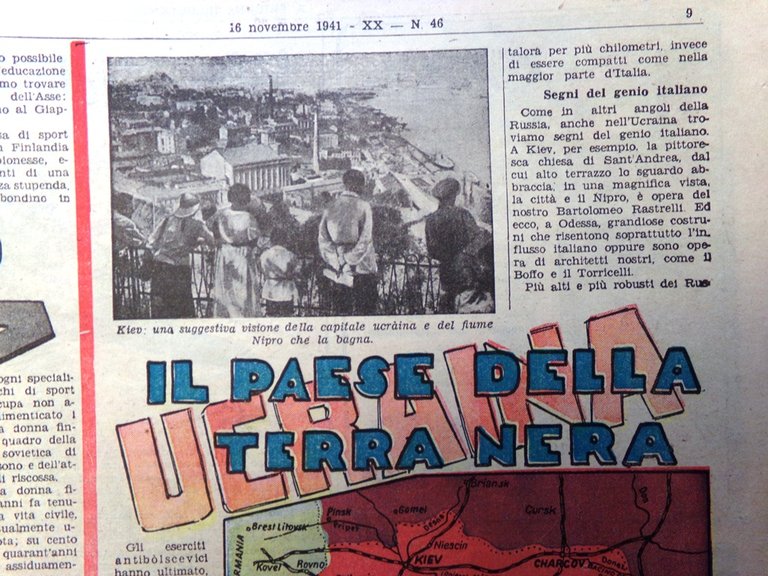 La Tribuna Illustrata 16 Novembre 1941 WW2 Konoe Giappone Ucraina …