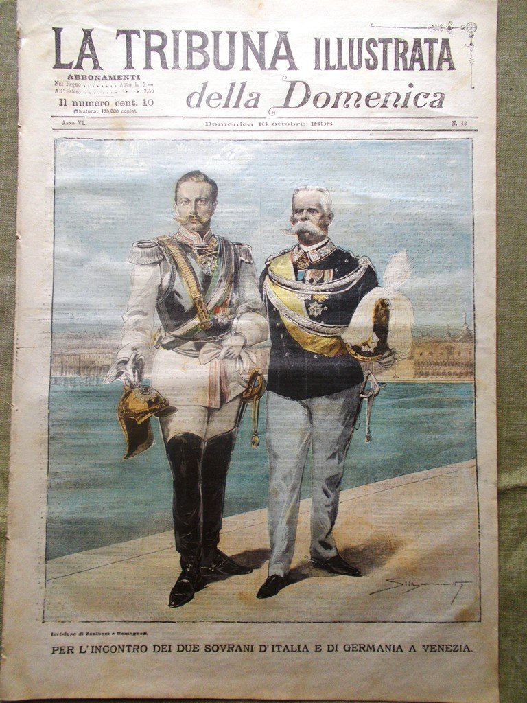 La Tribuna Illustrata 16 Ottobre 1898 Augusto Bianchi Imperatore Cina …