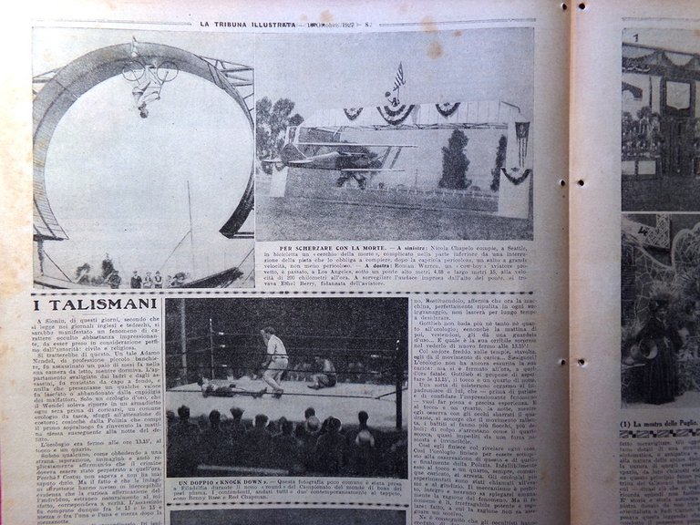 La Tribuna Illustrata 16 Ottobre 1927 Mostra Grano Talismani Pallanuoto …