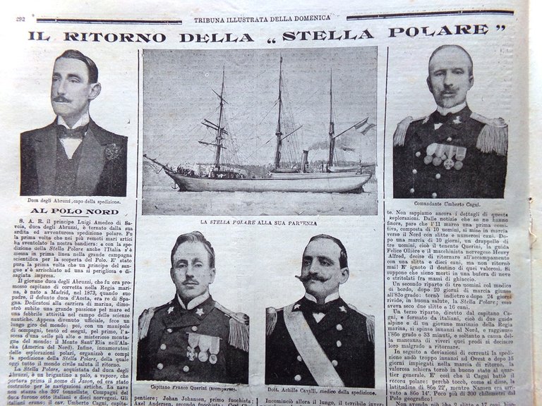 La Tribuna Illustrata 16 Settembre 1900 Duca Abruzzi Stella Polare …