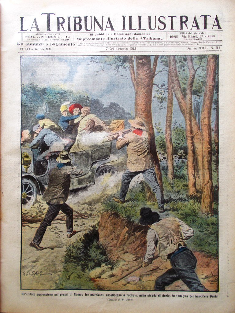 La Tribuna Illustrata 17 Agosto 1913 Ferdinando I Eleonora Tsana …