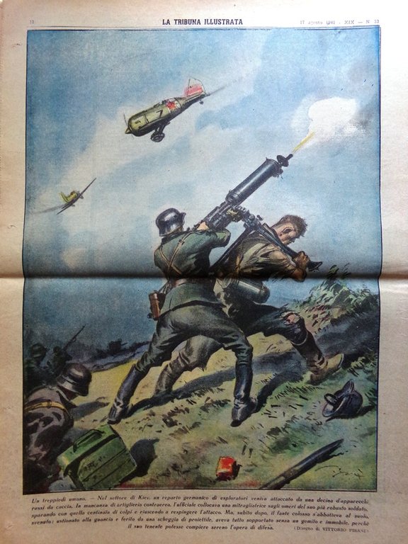 La Tribuna Illustrata 17 Agosto 1941 WW2 Morte Bruno Mussolini …