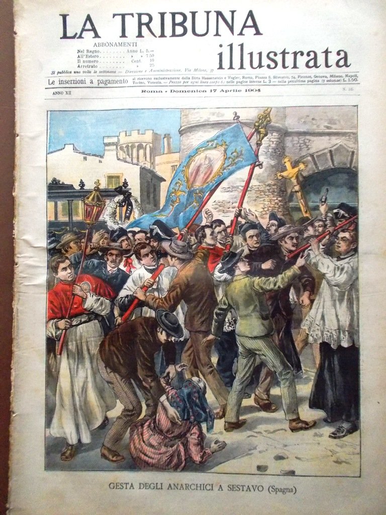 La Tribuna Illustrata 17 Aprile 1904 Hirose Perino Socialisti a …