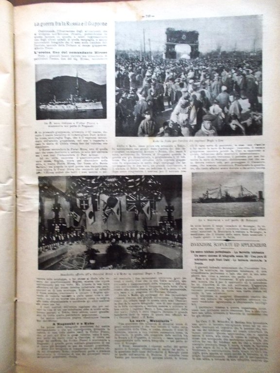 La Tribuna Illustrata 17 Aprile 1904 Hirose Perino Socialisti a …