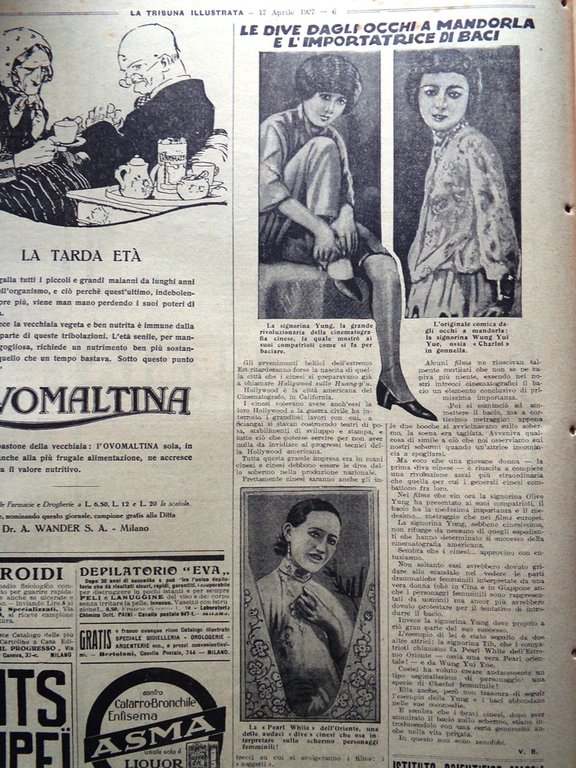 La Tribuna Illustrata 17 Aprile 1927 Mussolini Nobile De Pinedo …