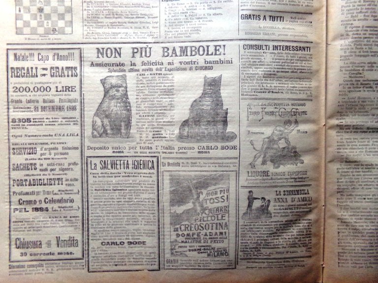 La Tribuna Illustrata 17 Dicembre 1893 Attentato Bomba Camera Deputati …