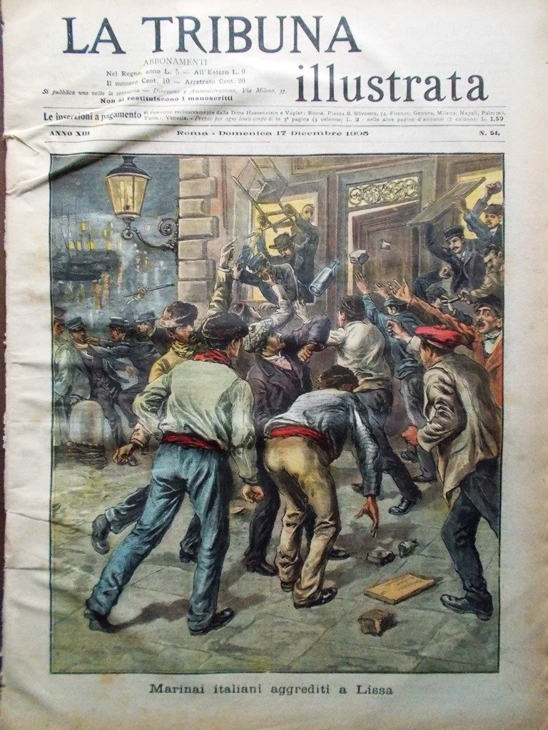 La Tribuna Illustrata 17 Dicembre 1905 Ufficio Telefonico Roma Povertà …