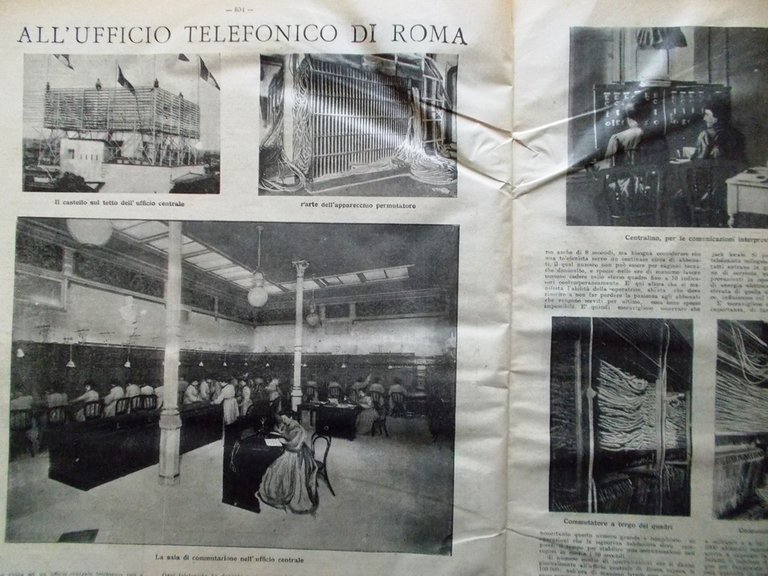 La Tribuna Illustrata 17 Dicembre 1905 Ufficio Telefonico Roma Povertà …