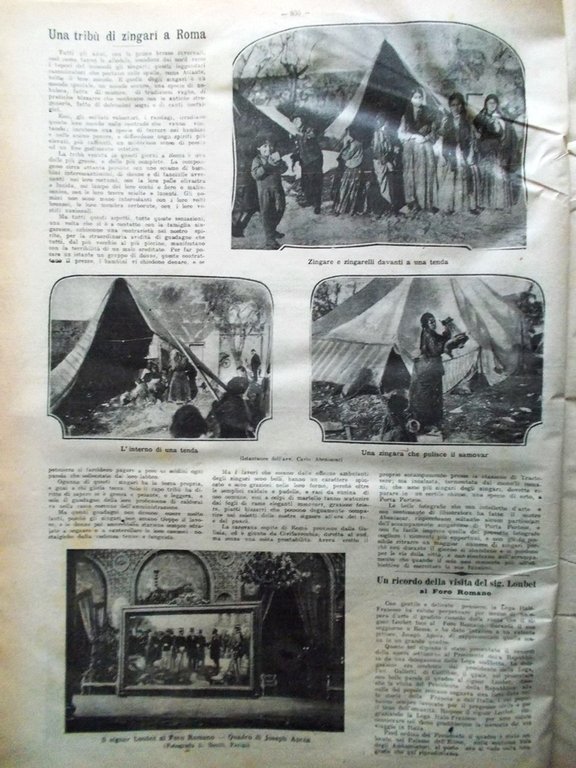 La Tribuna Illustrata 17 Dicembre 1905 Ufficio Telefonico Roma Povertà …