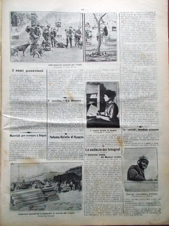 La Tribuna Illustrata 17 Dicembre 1911 Battaglia di Ain Zara …