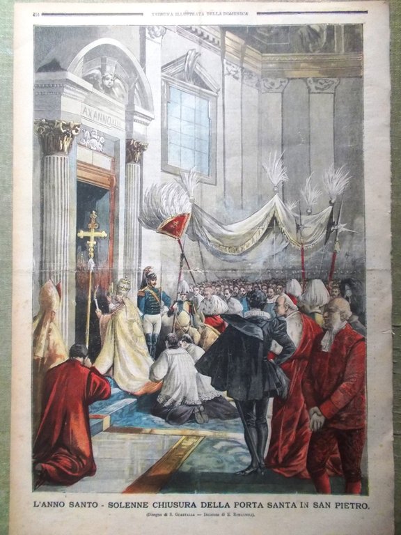 La Tribuna Illustrata 17 Febbraio 1901 Pini Regina Olanda Chiusura …