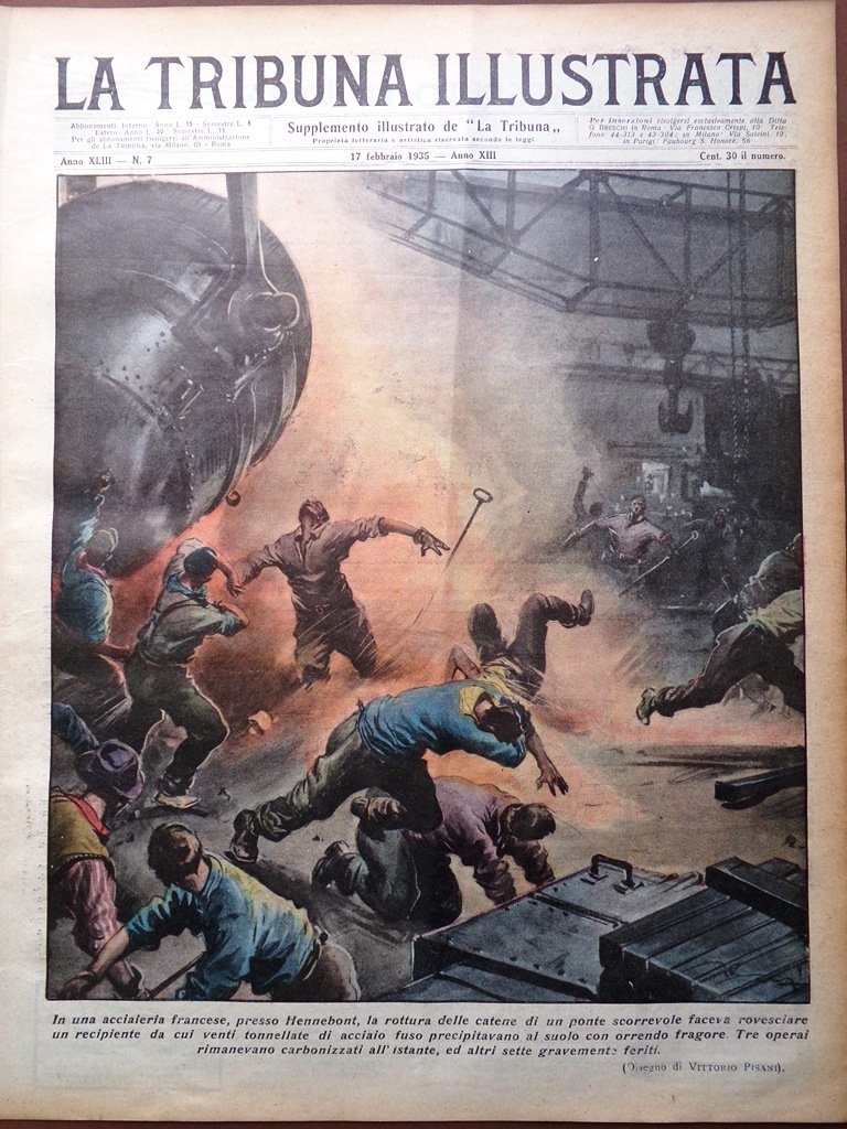 La Tribuna Illustrata 17 Febbraio 1935 Torre Diavoli Poppi Lutero …