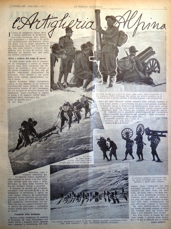 La Tribuna Illustrata 17 Febbraio 1935 Torre Diavoli Poppi Lutero …