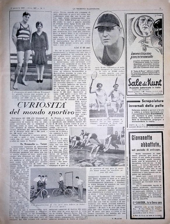 La Tribuna Illustrata 17 Gennaio 1937 Uomo di Rame Papa …