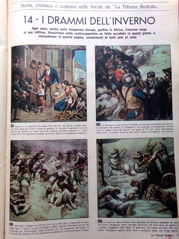 La Tribuna Illustrata 17 Gennaio 1965 Saragat Liedholm Fallaci Olanda …