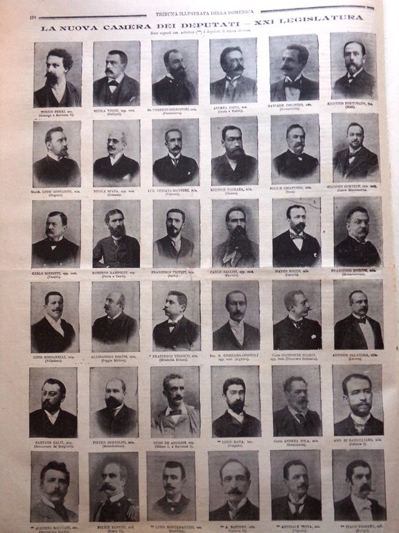 La Tribuna Illustrata 17 Giugno 1900 Pavia Cairoli Enrico Cassi …