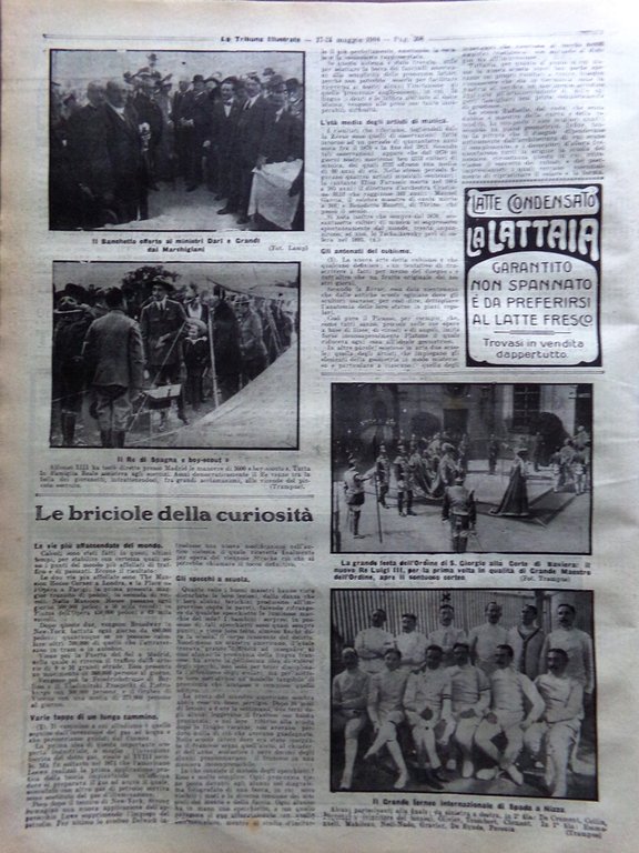 La Tribuna Illustrata 17 Maggio 1914 Croce Rossa Garibaldini Italiani …