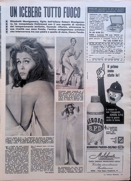 La Tribuna Illustrata 17 Maggio 1964 Irene Borbone Timmins Johnson …