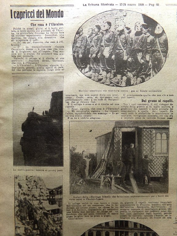 La Tribuna Illustrata 17 Marzo 1918 WW1 Sammies Figurine Guerra … | Immagine Gallery 2