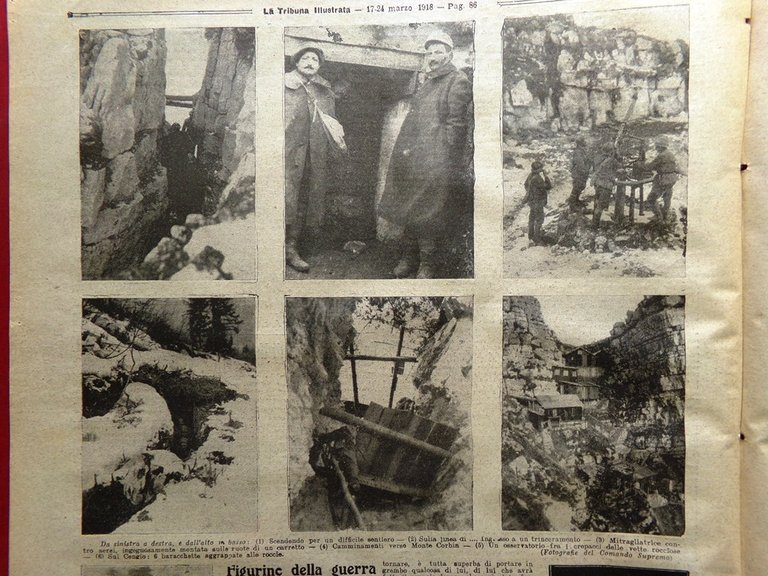 La Tribuna Illustrata 17 Marzo 1918 WW1 Sammies Figurine Guerra … | Immagine Gallery 4