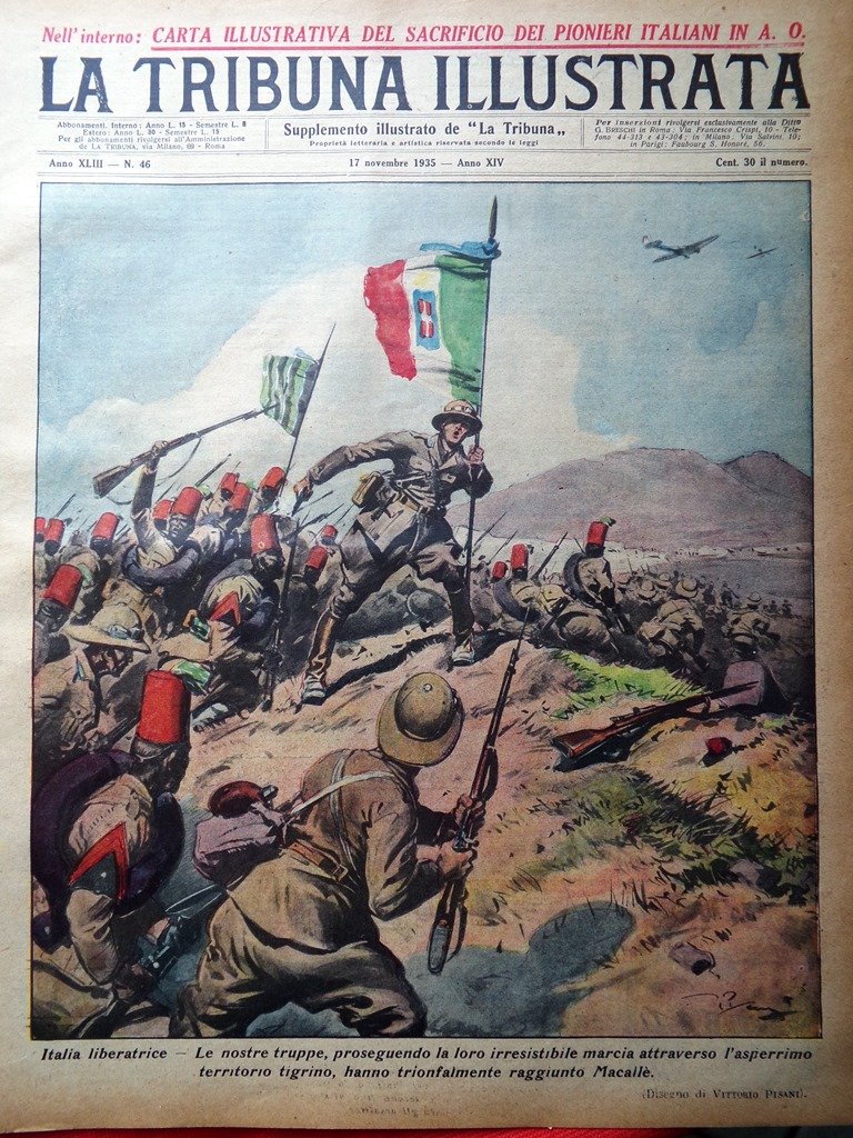 La Tribuna Illustrata 17 Novembre 1935 Società Nazioni Italiani in …