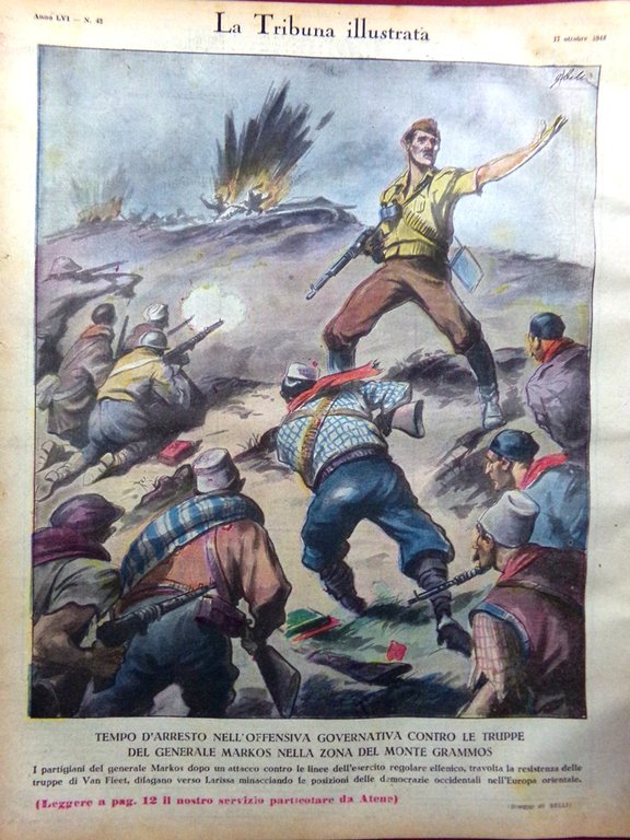 La Tribuna Illustrata 17 Ottobre 1948 Goggiam Offensiva Markos Geisha … | Immagine Gallery 3