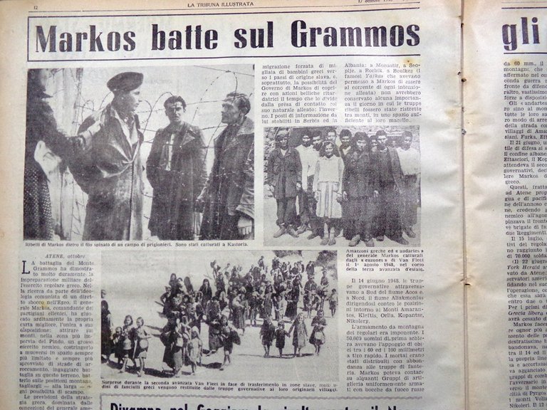 La Tribuna Illustrata 17 Ottobre 1948 Goggiam Offensiva Markos Geisha … | Immagine Gallery 4