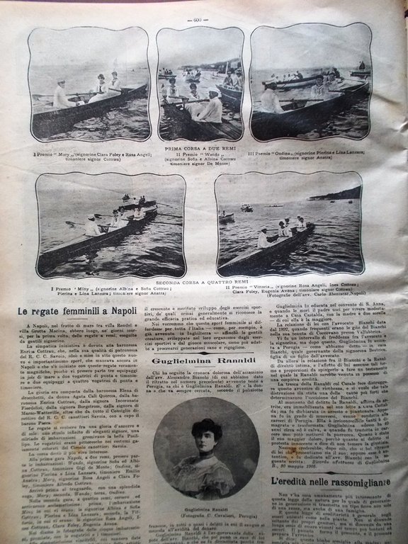 La Tribuna Illustrata 17 Settembre 1905 Febbre Gialla Eclisse Calabria …