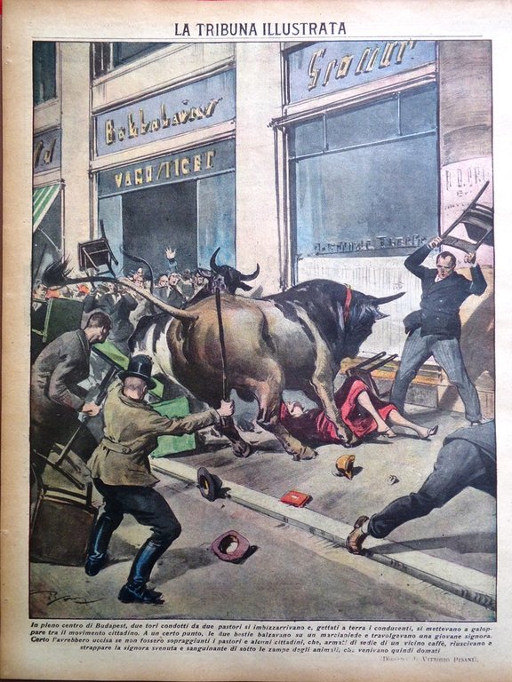 La Tribuna Illustrata 18 Agosto 1935 Ferraris Pellirosse Castel Capuano …