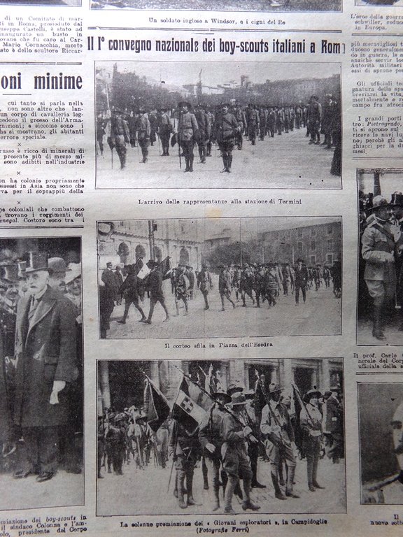 La Tribuna Illustrata 18 Aprile 1915 WW1 Convegno Boy-Scout Mine … | Immagine Gallery 2