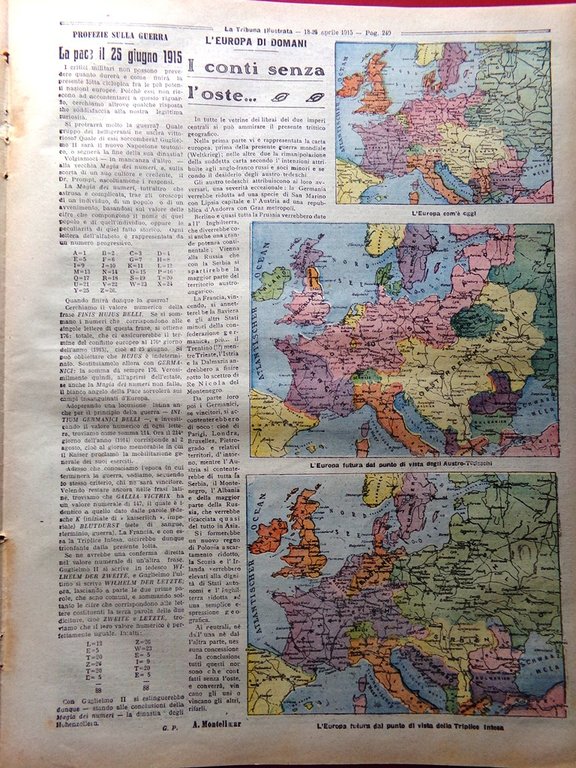 La Tribuna Illustrata 18 Aprile 1915 WW1 Convegno Boy-Scout Mine … | Immagine Gallery 4