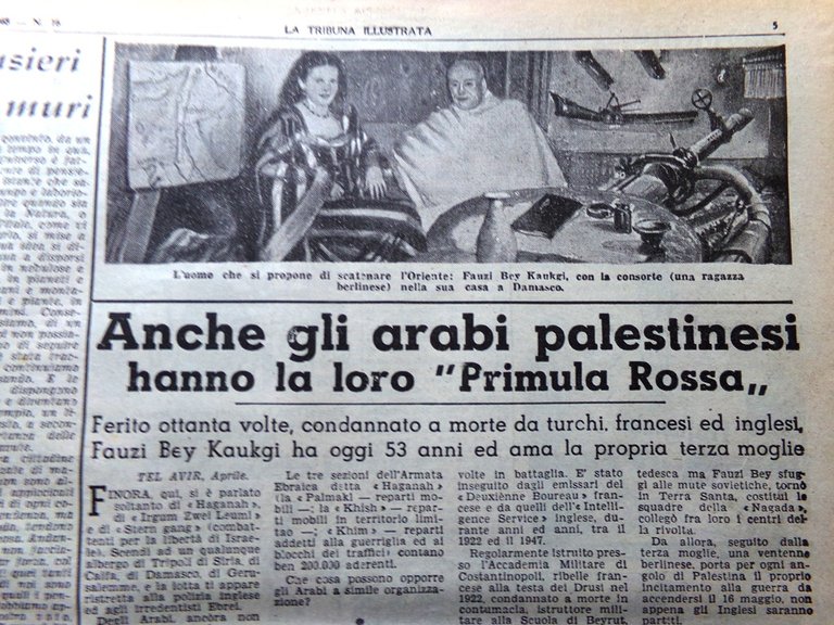 La Tribuna Illustrata 18 Aprile 1948 Duce Lombardi Voto Palestina … | Immagine Gallery 4