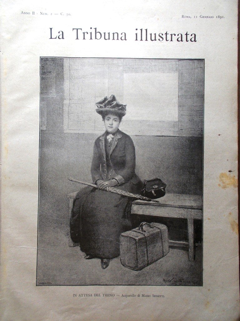 La Tribuna Illustrata 18 Gennaio 1891 Basilica San Clemente Casauria …