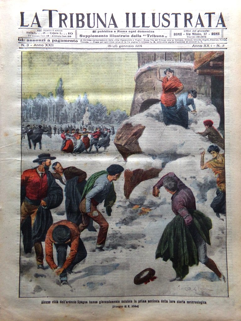 La Tribuna Illustrata 18 Gennaio 1914 Parsifal Diamanti Grasso Fragson …