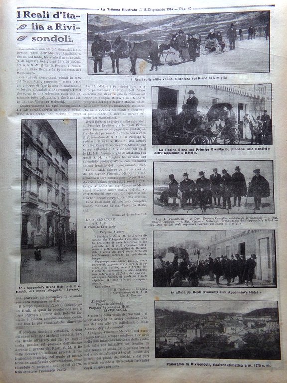 La Tribuna Illustrata 18 Gennaio 1914 Parsifal Diamanti Grasso Fragson …