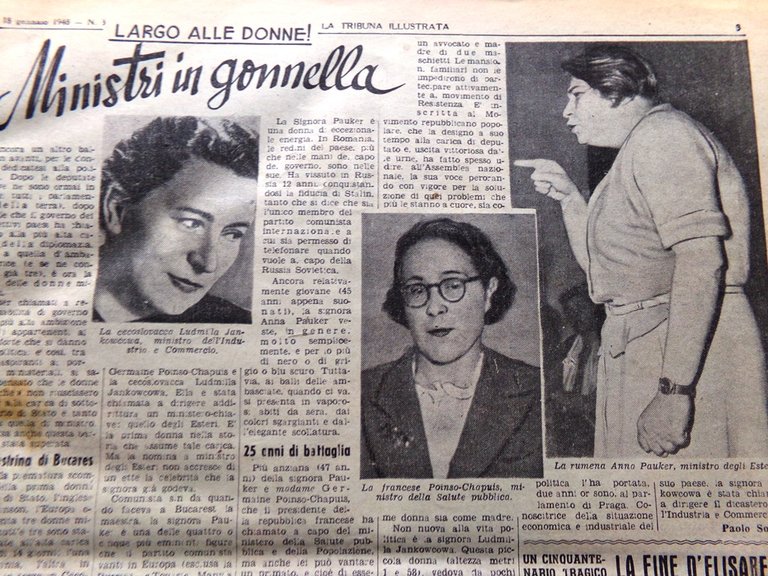 La Tribuna Illustrata 18 Gennaio 1948 Silvia Onorato Pio IX … | Immagine Gallery 2