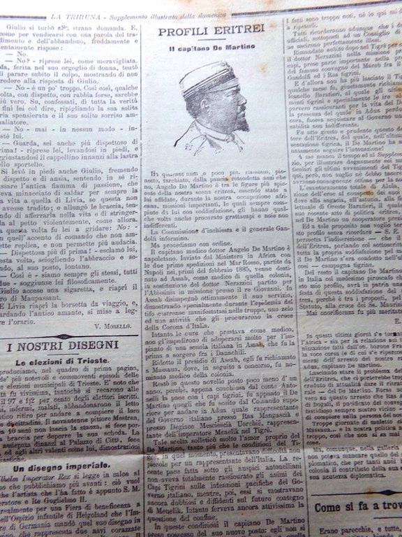 La Tribuna Illustrata 18 Giugno 1893 Elezioni Municipali Trieste De …