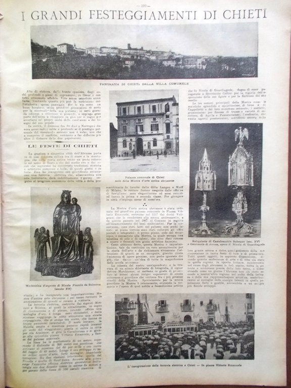 La Tribuna Illustrata 18 Giugno 1905 Feste Chieti Matrimonio Kronprinz …