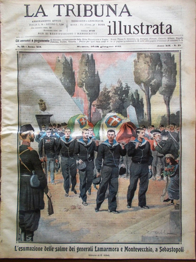 La Tribuna Illustrata 18 Giugno 1911 Raimondo Marra Lamarmora Puccini …