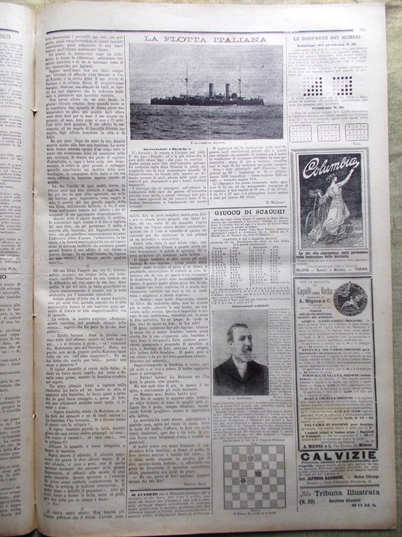 La Tribuna Illustrata 18 Luglio 1897 Joseph Blackburne Inondazioni Francia …