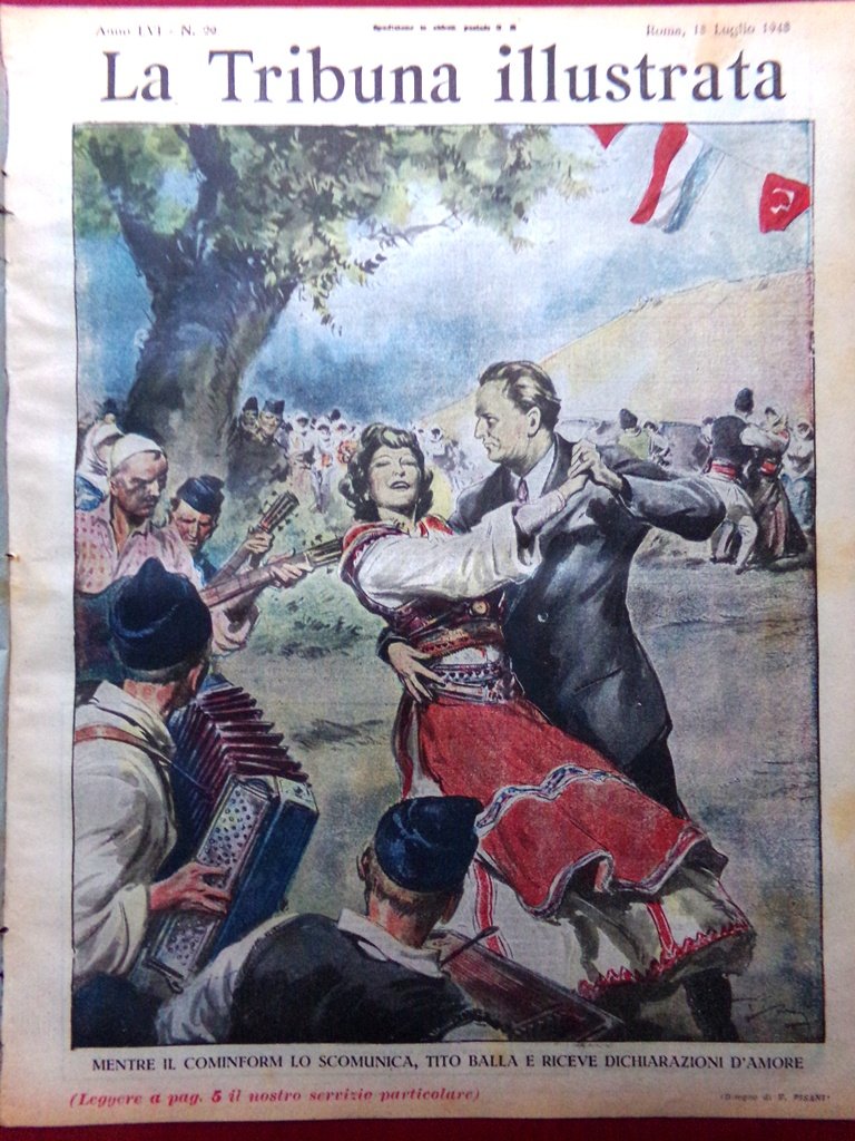 La Tribuna Illustrata 18 Luglio 1948 Tito Cervello Hitler Peron … | Immagine principale