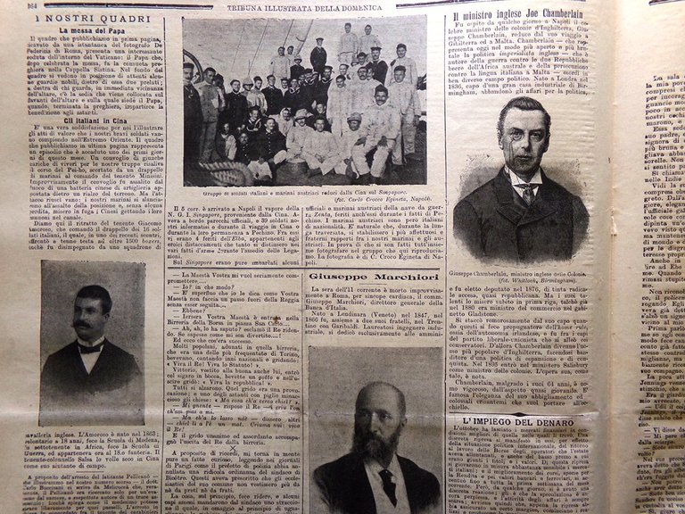 La Tribuna Illustrata 18 Novembre 1900 Malaria Marchiori Amoroso Messa …