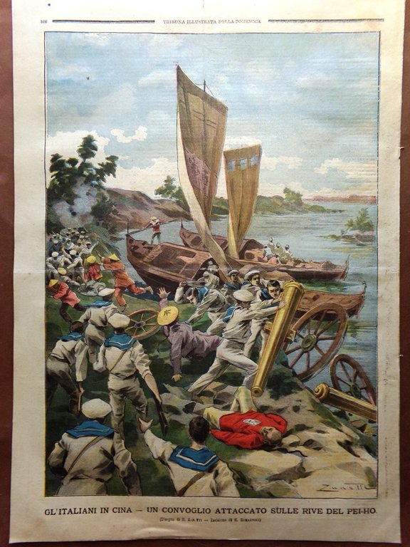 La Tribuna Illustrata 18 Novembre 1900 Malaria Marchiori Amoroso Messa …