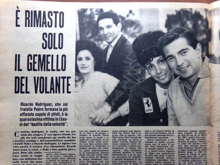 La Tribuna Illustrata 18 Novembre 1962 Landau Rodriguez Moravia Pasolini …