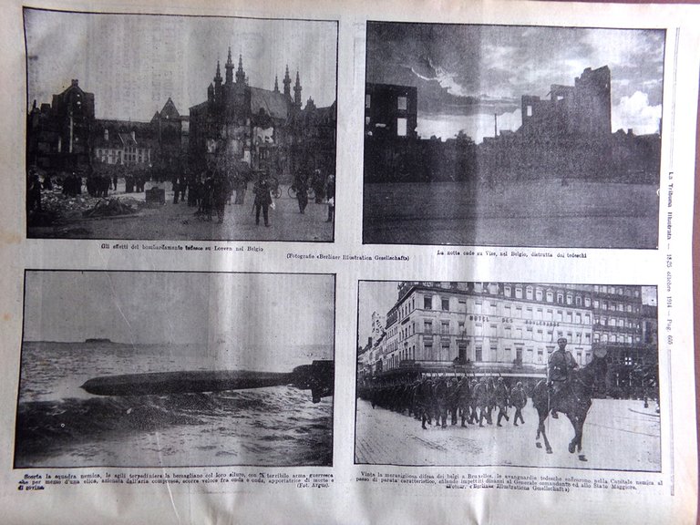 La Tribuna Illustrata 18 Ottobre 1914 WW1 Milizie Indiane Svizzera …